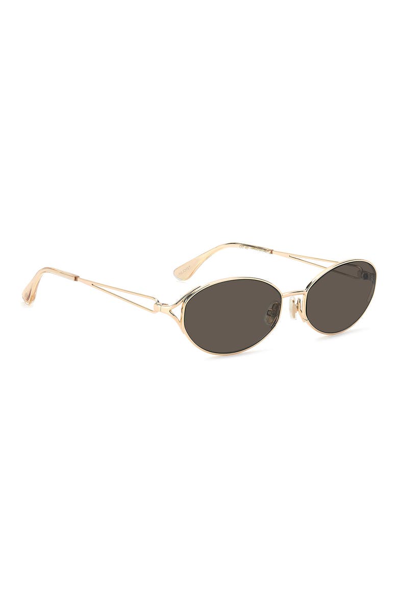 WZN 8031/G/S 56mm Oval Sunglasses, Alternate, color, ROSE GOLD/ GREY