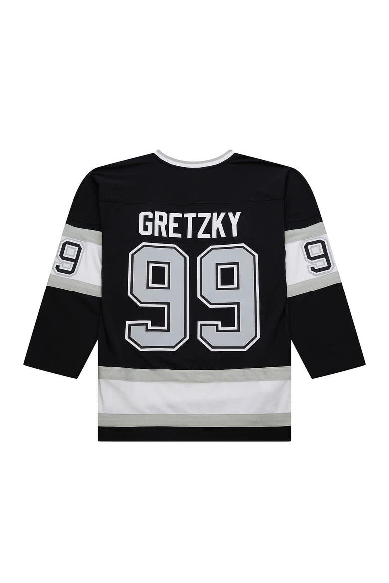 Men's Mitchell & Ness Wayne Gretzky Black Los Angeles Kings Big & Tall 1992/93 Blue Line 2.0 Jersey, Alternate, color, Black