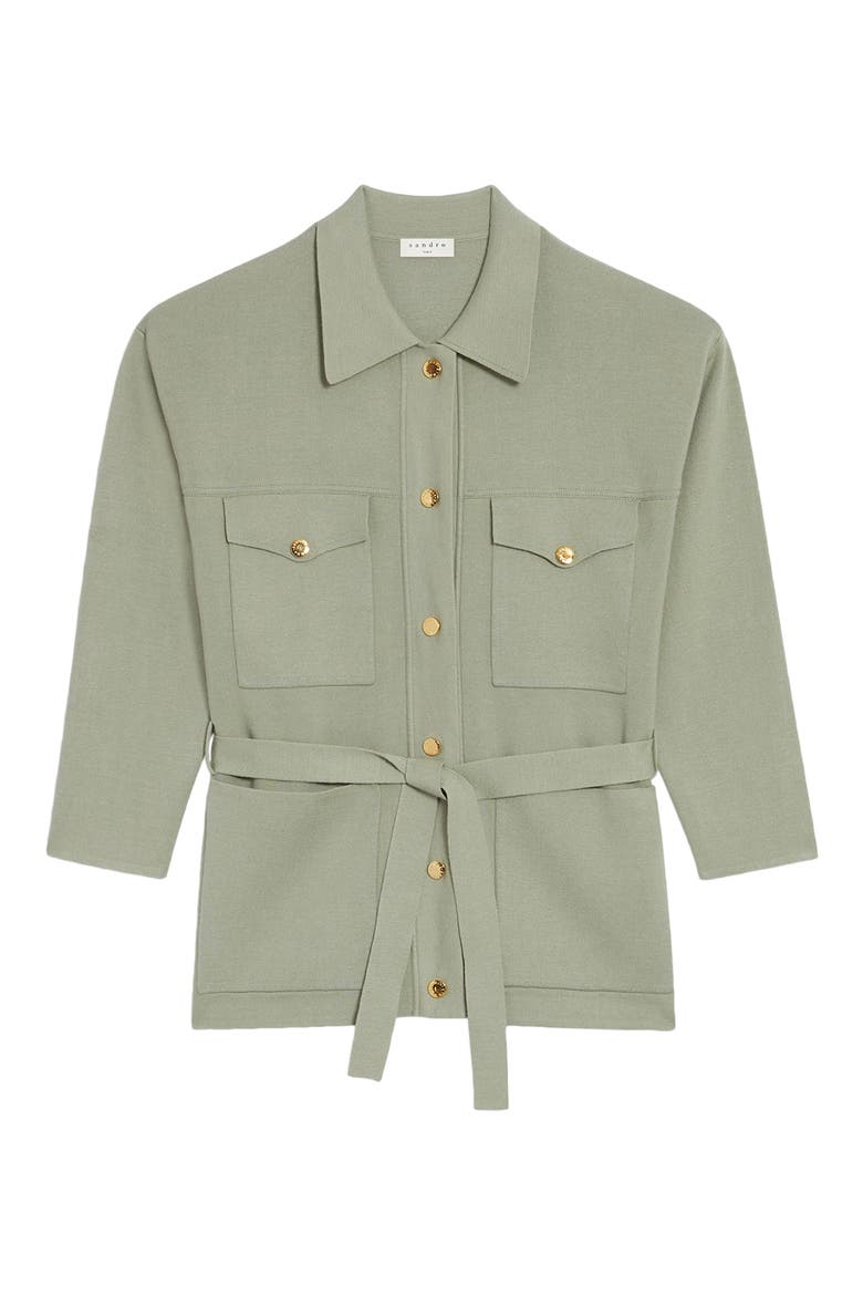 Women's Safari Cardigan, Main, color, LIGHT GREEN