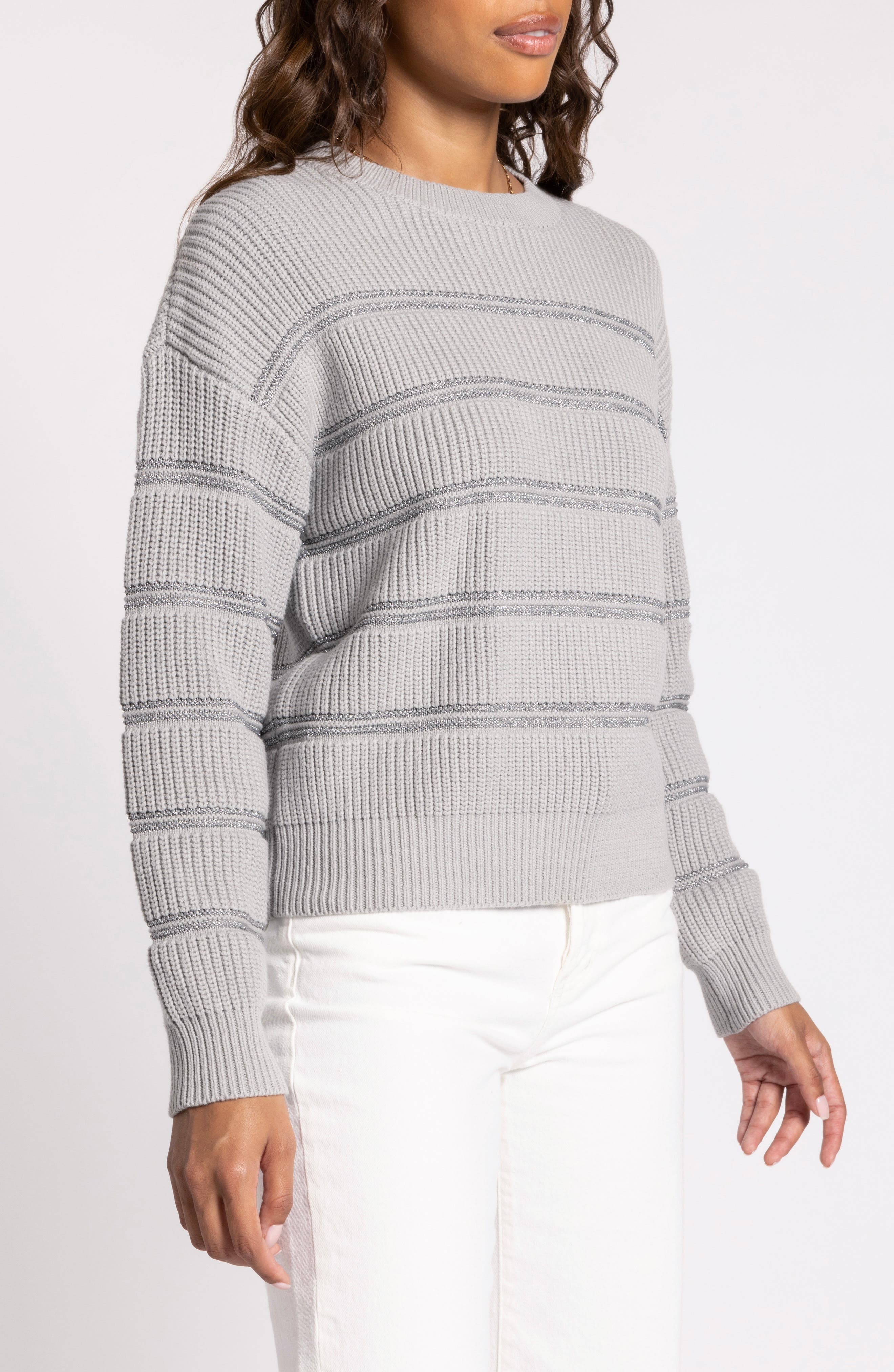 Thread & Supply Seraphina Metallic Stripe Sweater