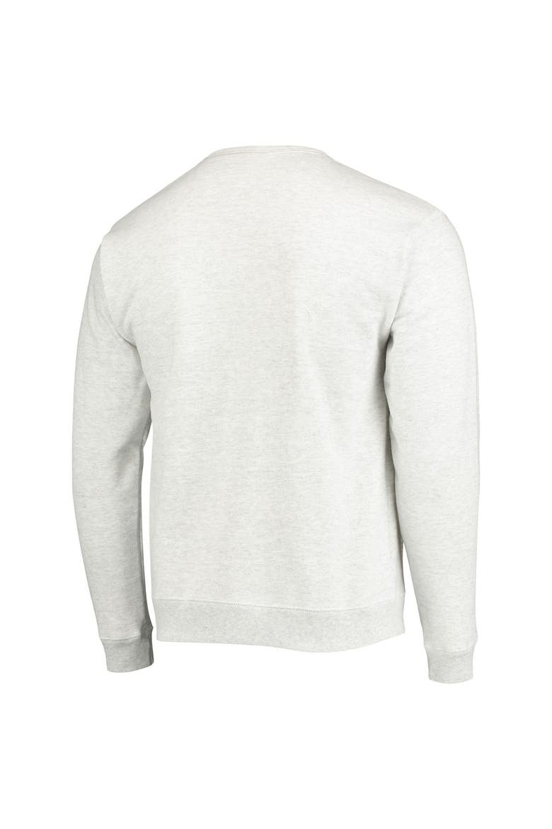 Men's League Collegiate Wear Heathered Gray Stanford Cardinal Upperclassman Pocket Pullover Sweatshirt, Alternate, color, Heather Gray