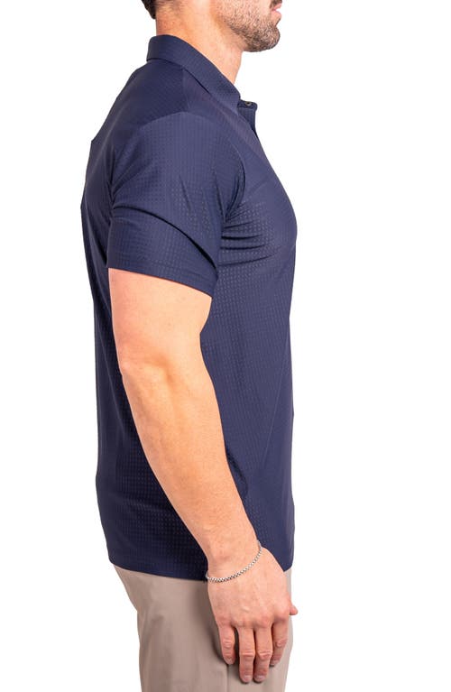 Maceoo Golfascension Stretch Nylon Polo In Blue
