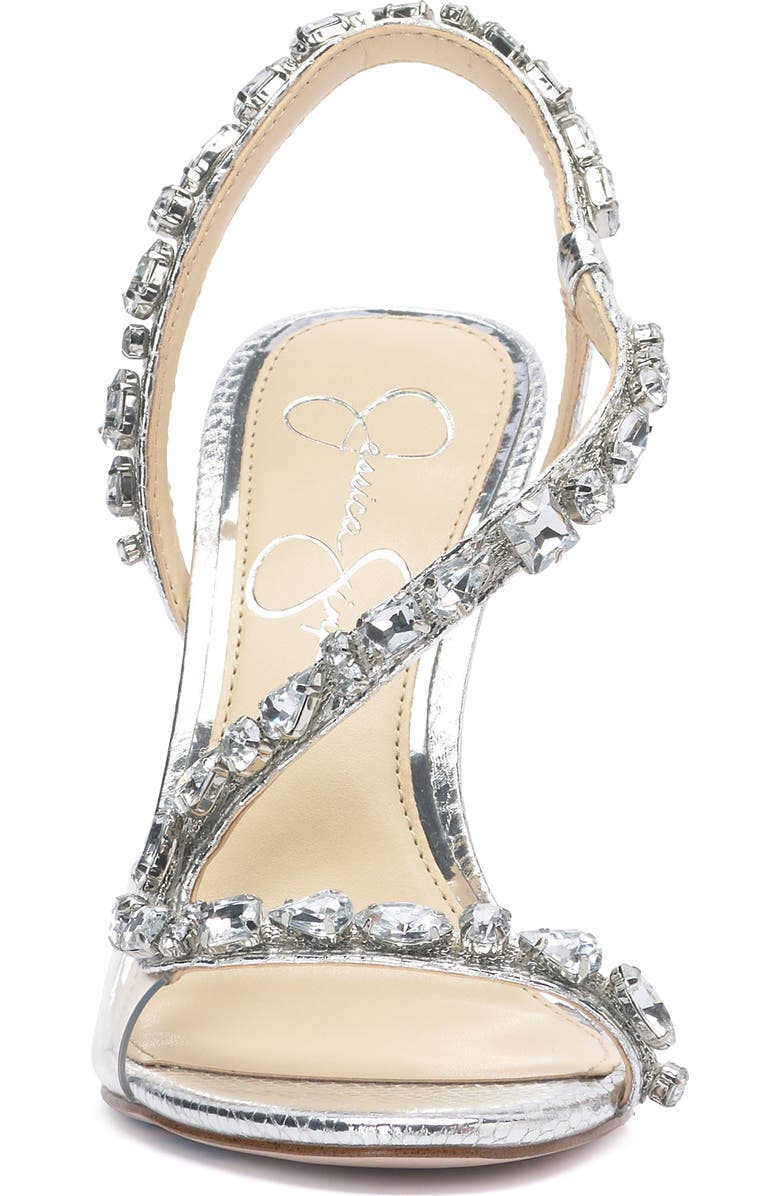 Jessica Simpson Jaycin Sandal, Alternate, color, Silver/ Clear Mtsnkp