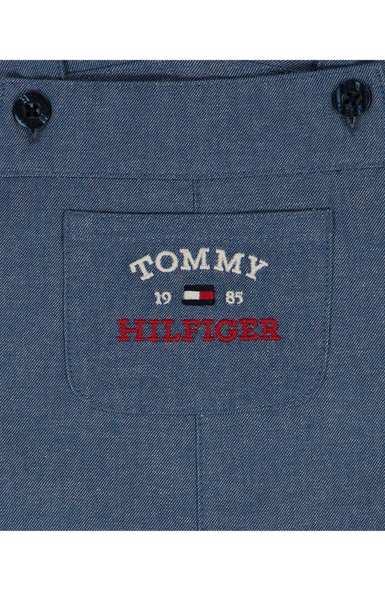 Tommy Hilfiger T-Shirt & Overalls Set, Alternate, color, Denim