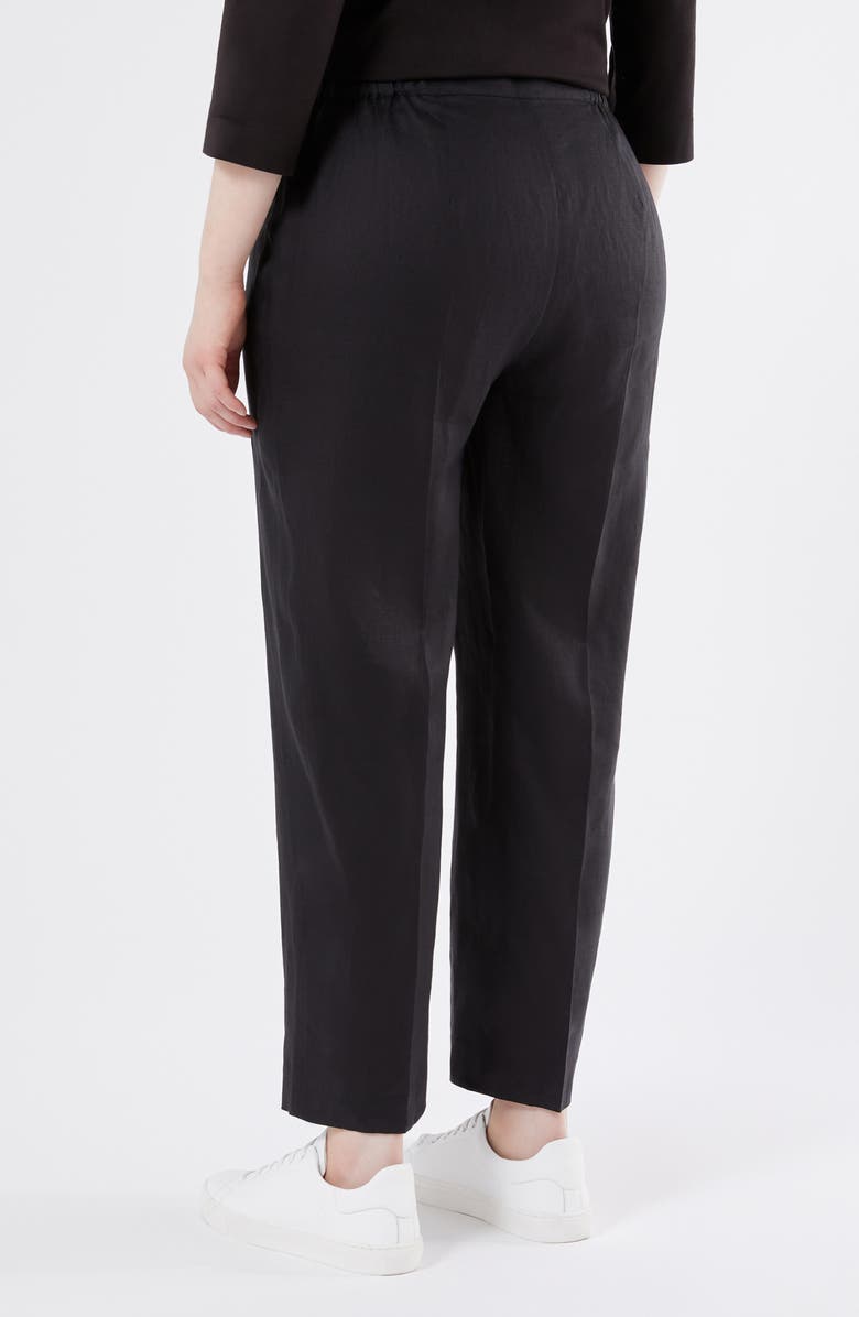 Marina Rinaldi Remo Straight Leg Linen Pants, Alternate, color, 