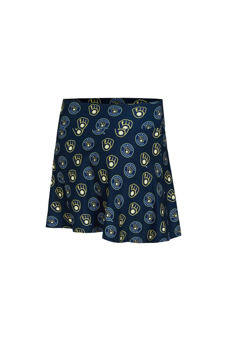 Women's Concepts Sport  Navy Milwaukee Brewers Knit Tank Top & Skort Set, Alternate, color, Navy