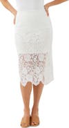 Karen Kane Lace Pencil Midi Skirt
