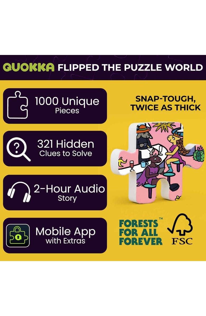Quokka 1000 Piece Puzzle for Adults and Teens - Animal Bash, Desert Whirl & Hotel Wildeluxe, Alternate, color, Desert