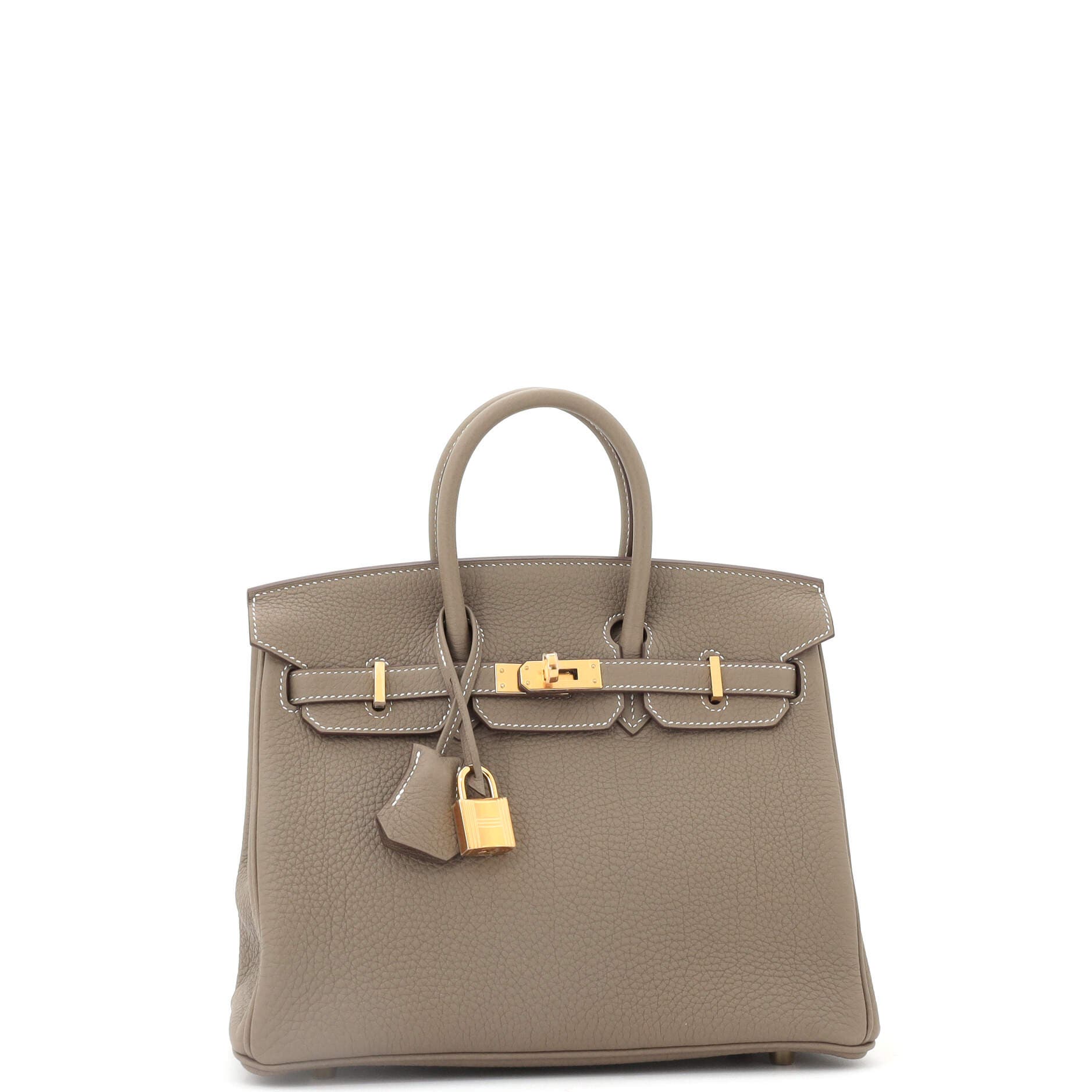 Pre-Owned Hermes Birkin Handbag Grey Togo with Gold Hardware 25, Alternate, color, Etoupe
