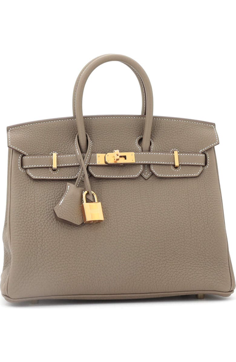Pre-Owned Hermes Birkin Handbag Grey Togo with Gold Hardware 25, Alternate, color, Etoupe