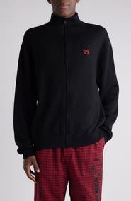 Balenciaga Cotton Blend Zip Cardigan