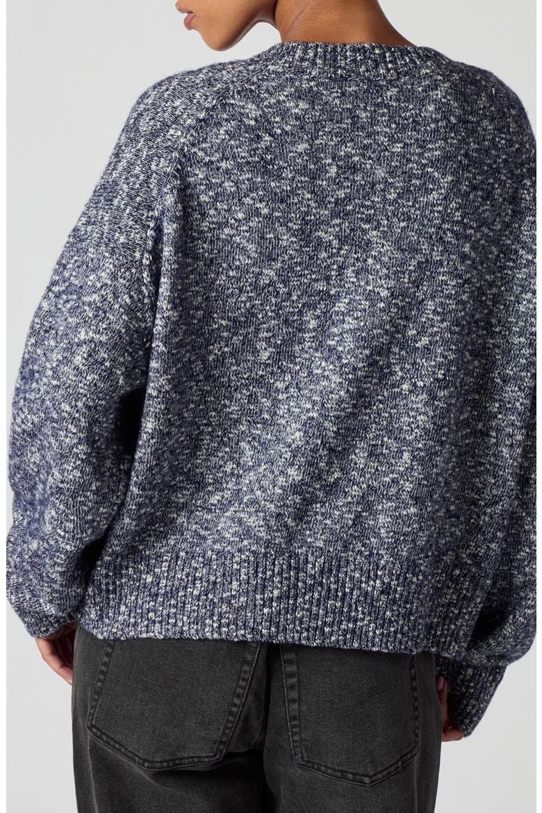 Feeling Toasty Cardigan, Alternate, color, NAVY/ HEATHER