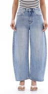 Bayeas High Waist Ankle Barrel Jeans
