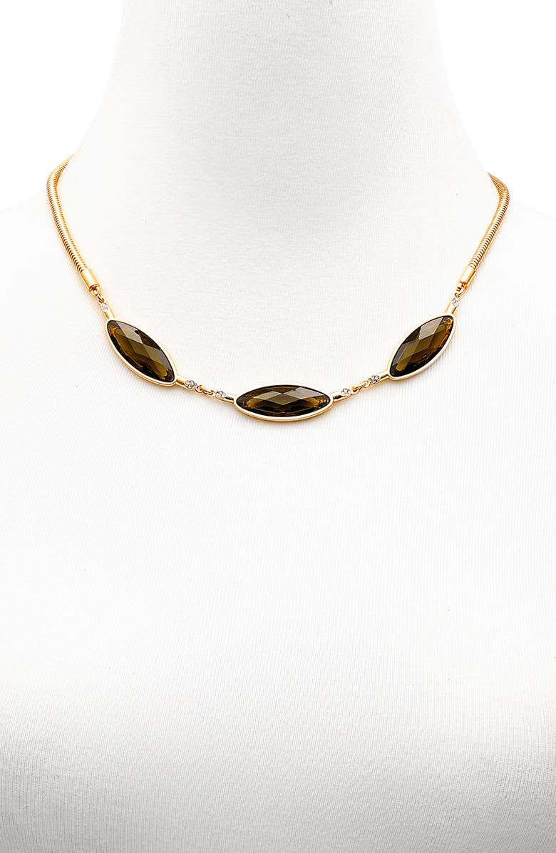 Vince Camuto Oval Necklace, Alternate, color, Gold Tone
