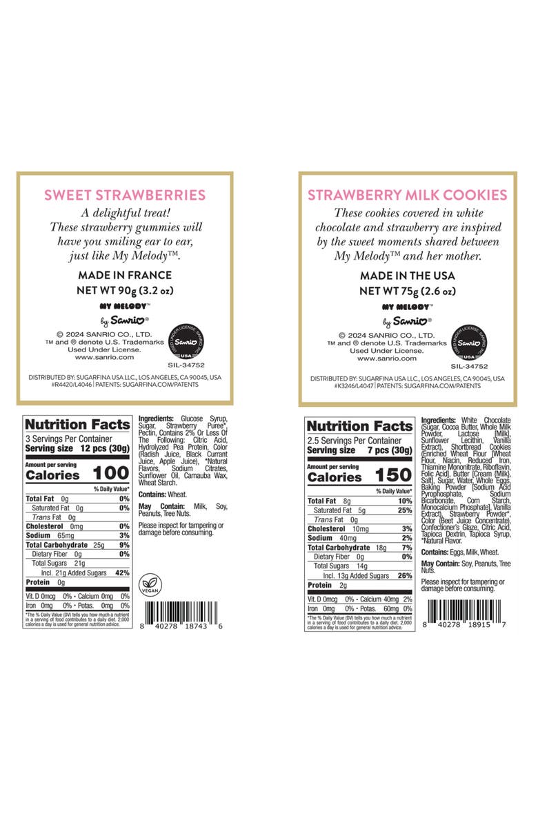 sugarfina My Melody<sup>™</sup> 2-Piece Candy Bento Box, Alternate, color,