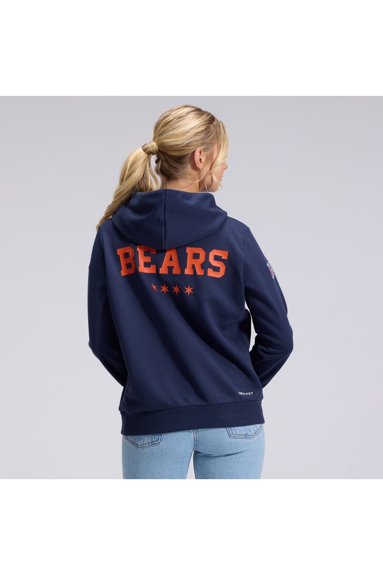 Women's Nike  Navy Chicago Bears 2026 Rivalries Collection Standard Issue Sideline Pullover Hoodie, Alternate, color, Navy