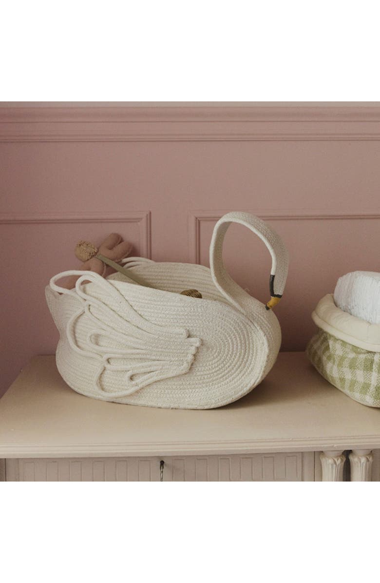 Lorena Canals Basket Swan, Alternate, color, 