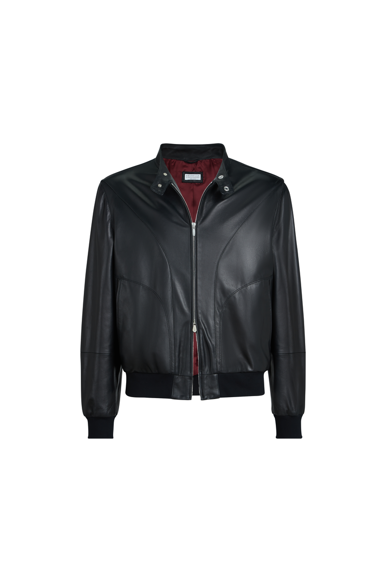 Nappa leather jacket, Alternate, color, Black