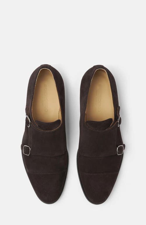Scarosso Gervasio Monks In Dark Brown Suede - Light Line