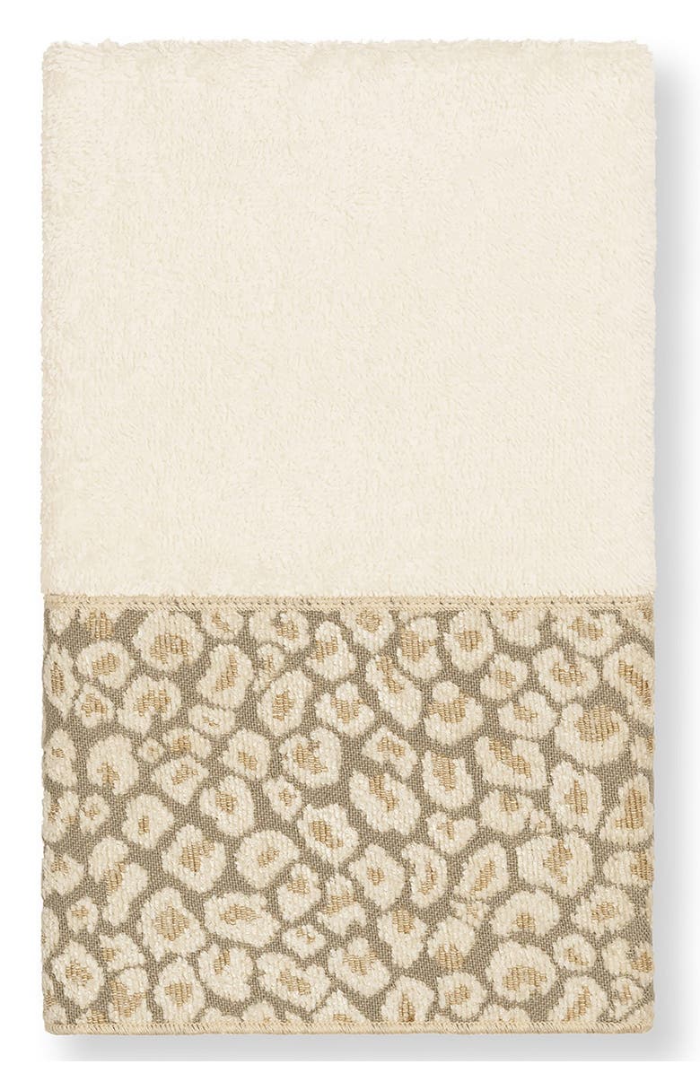 Linum Home Textiles Spots 3-Piece Embellished Towel - Cream, Alternate, color, Cream