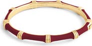 Anabel Aram Jewelry Bamboo Texture Enameled Bangle