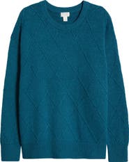 Caslon® Diamond Pattern Sweater