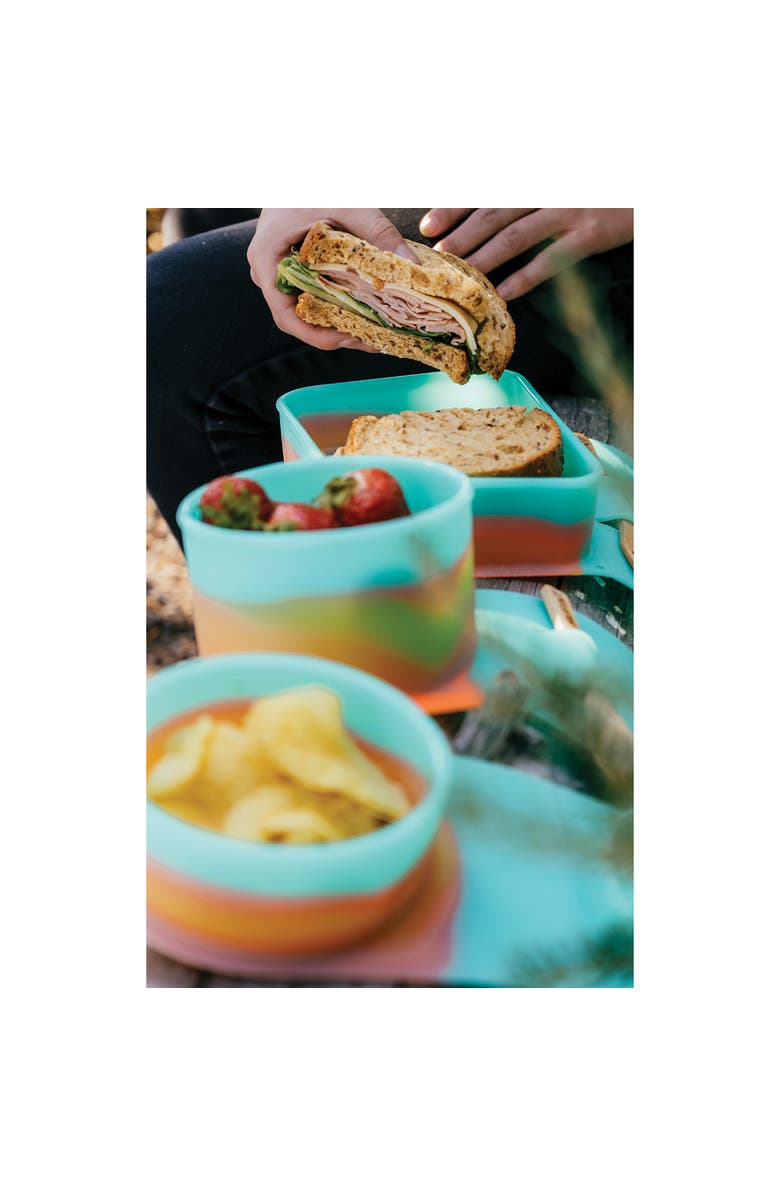 Silipint Silicone Go Go Bowls Set Of 4,10, 20, 30 Oz, Alternate, color, Blue