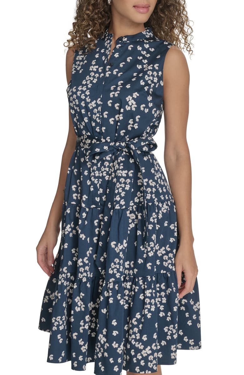 Calvin Klein Floral Sleeveless Shirtdress, Alternate, color,