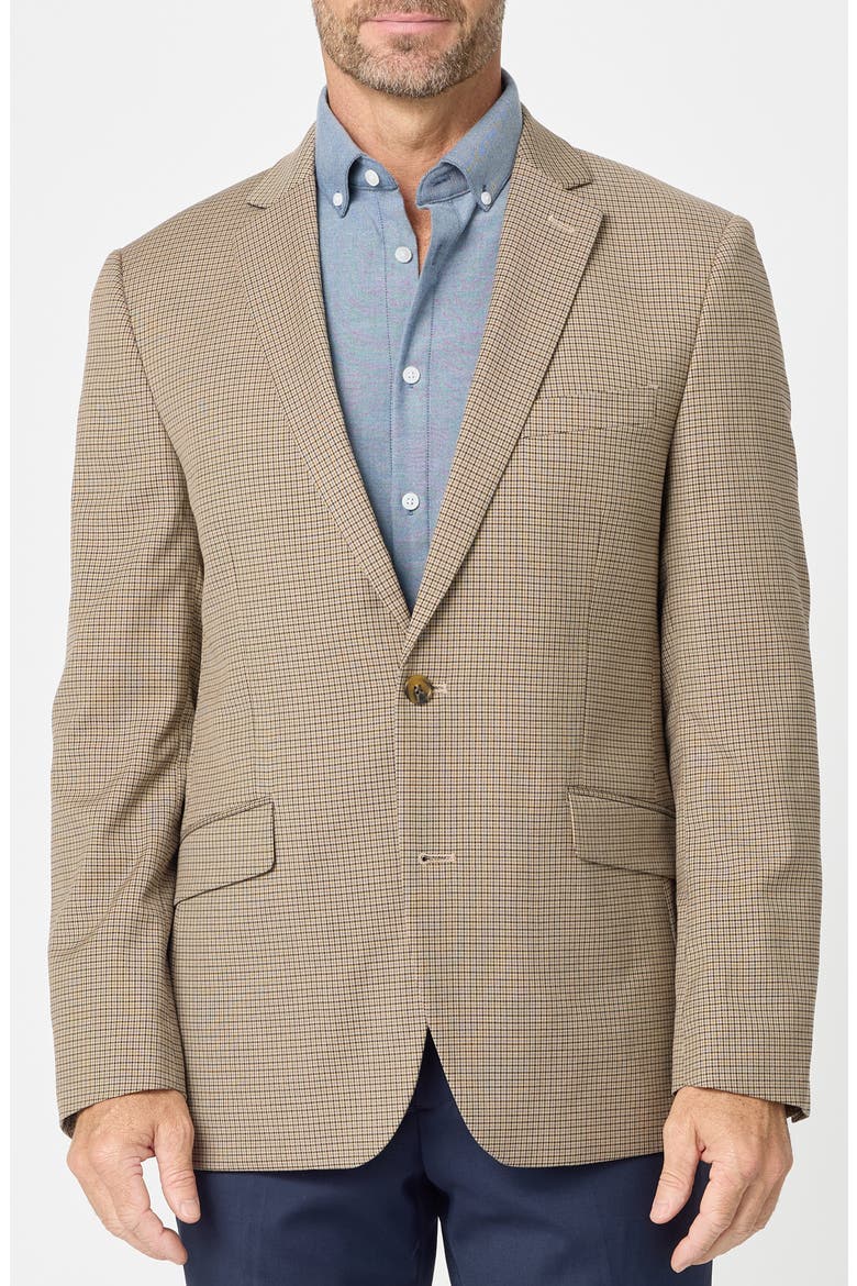 Check Sport Coat, Main, color, KHAKI