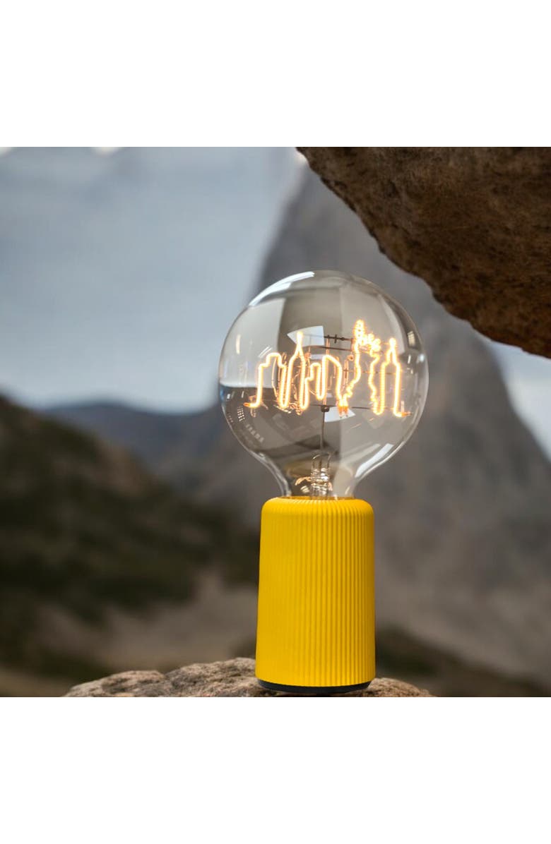 MITB New York Skyline Portable Table Lamp, Alternate, color, Black