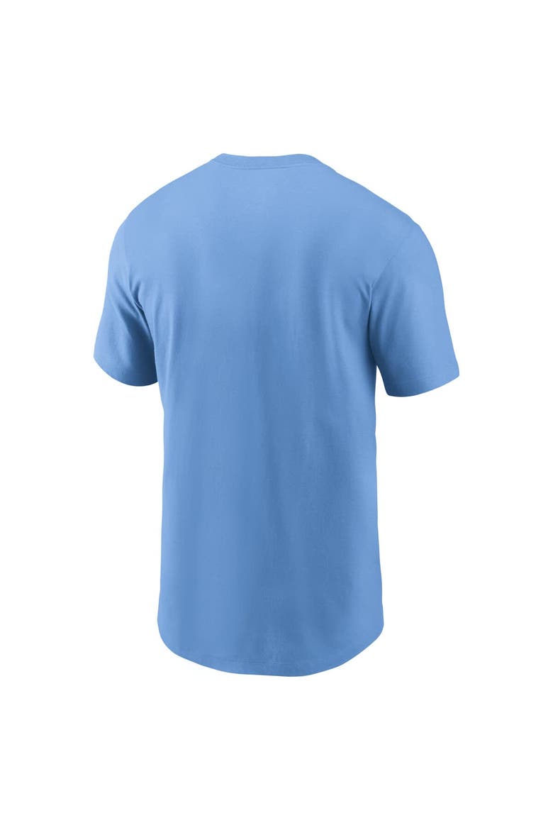 Men's Nike Carolina Blue North Carolina Tar Heels Essential Baseball Arch T-Shirt, Alternate, color, Light Blue