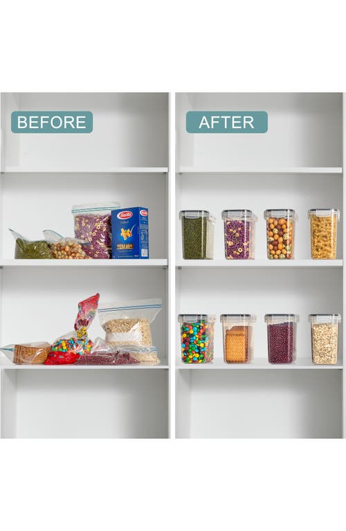 Sorbus 8-pack Airtight Dry Food Storage Containers In Transparent