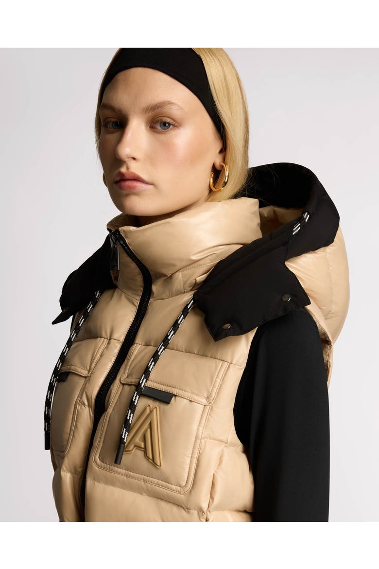 Vercors Lightweight Utility Vest with Lustre Detailing, Alternate, color, Sandstone