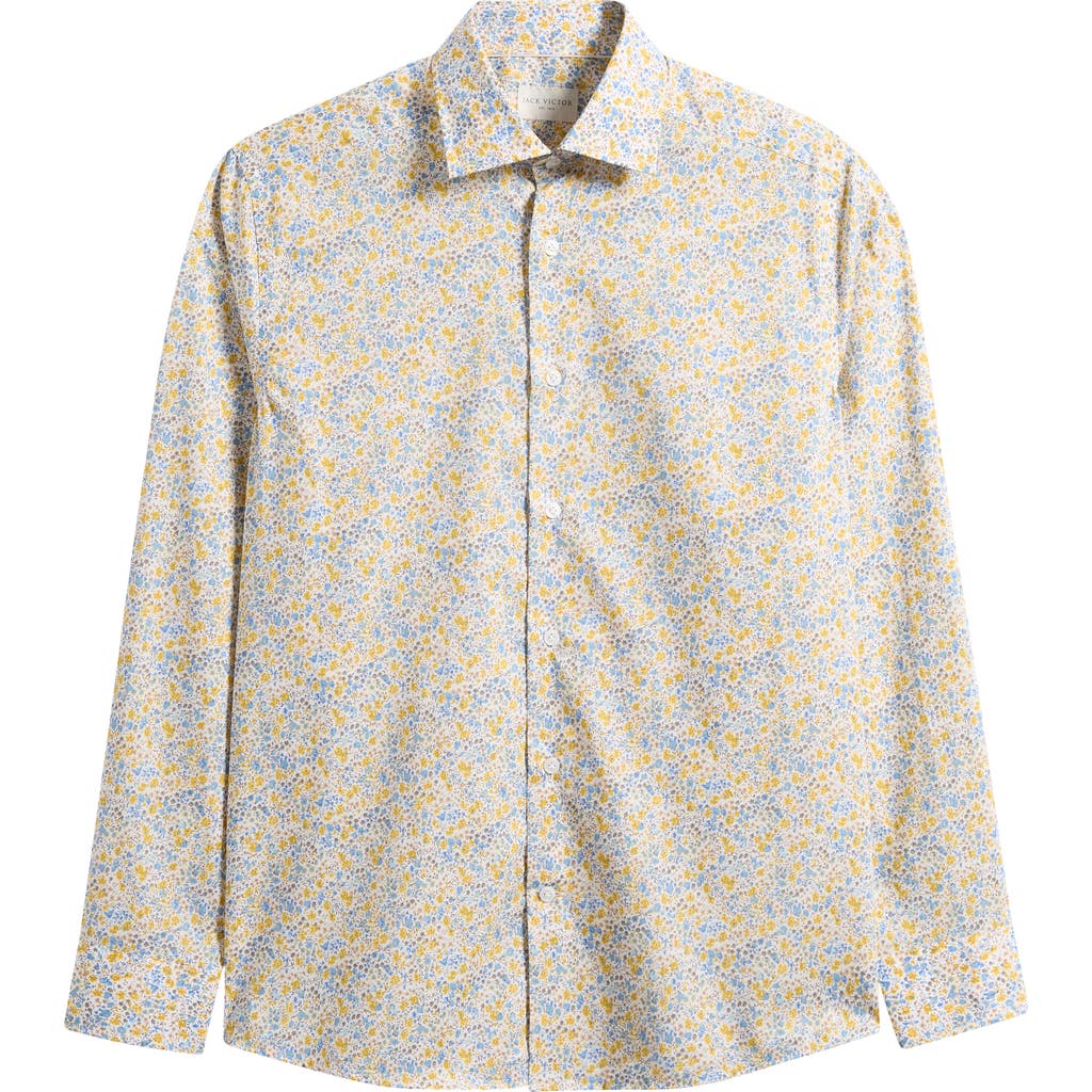 Jack Victor Laurendeau Floral Cotton Button-up Shirt