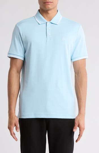 Original Penguin Contrast Tipped Polo In Cool Blue