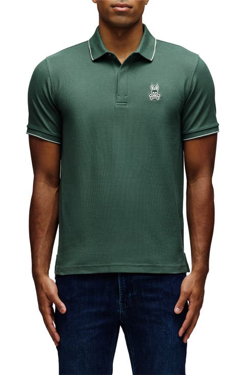 Marlon Tipped Pima Cotton Piqué Polo