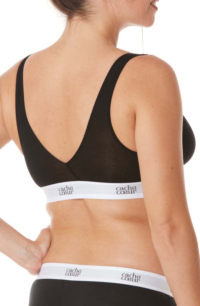 Cache Coeur Life Maternity and nursing bra, Alternate, color, Black
