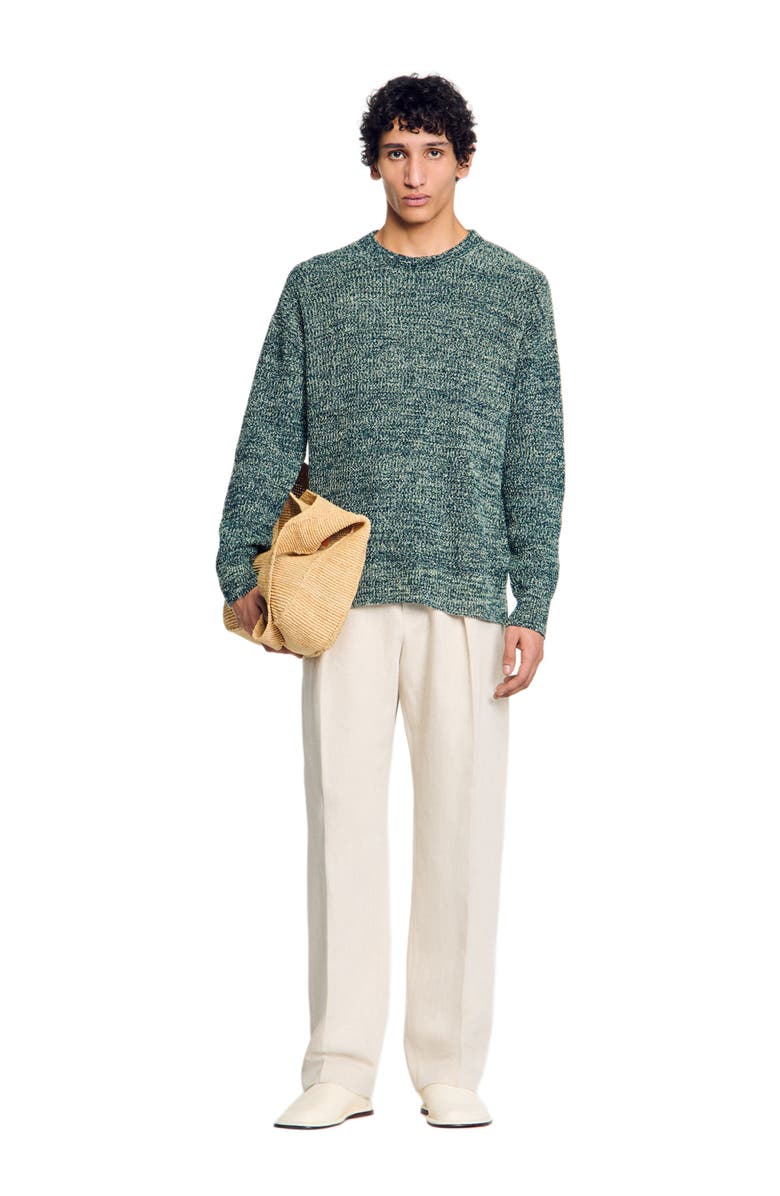 SANDRO Chenille sweater, Alternate, color, Super Green