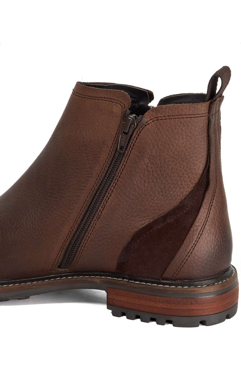 Dune London Cian Side Zip Boot, Alternate, color, Brown