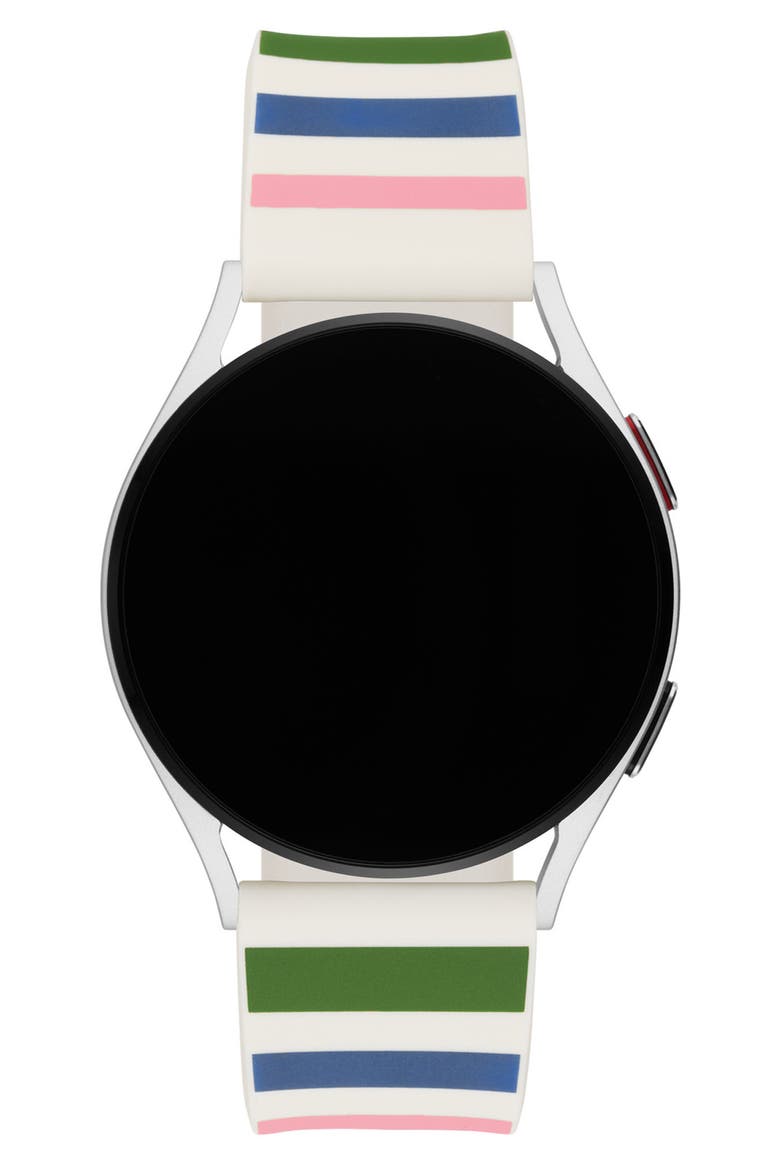 Apple Watch® or Samsung Galaxy Watch® stripe silicone watchband (Nordstrom Exclusive), Alternate, color, MULTI