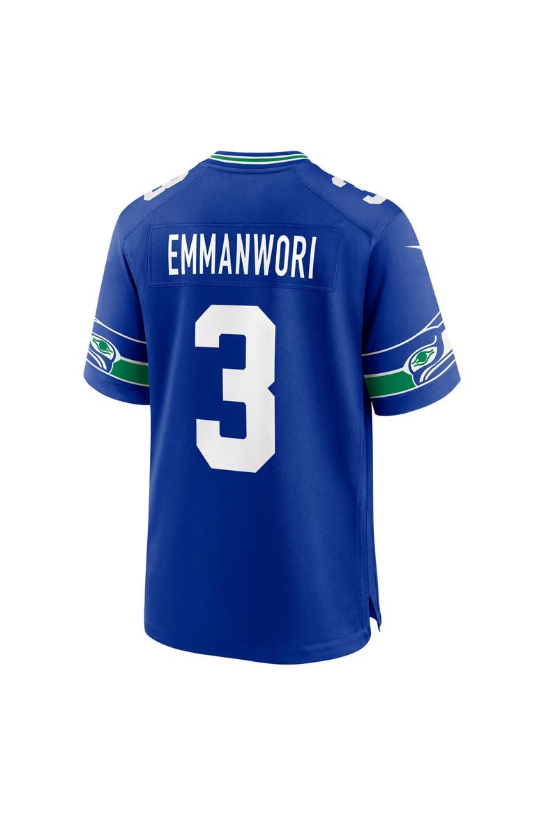 Men's Nike Nick Emmanwori Royal Seattle Seahawks Alternate Game Player Jersey, Alternate, color, Royal