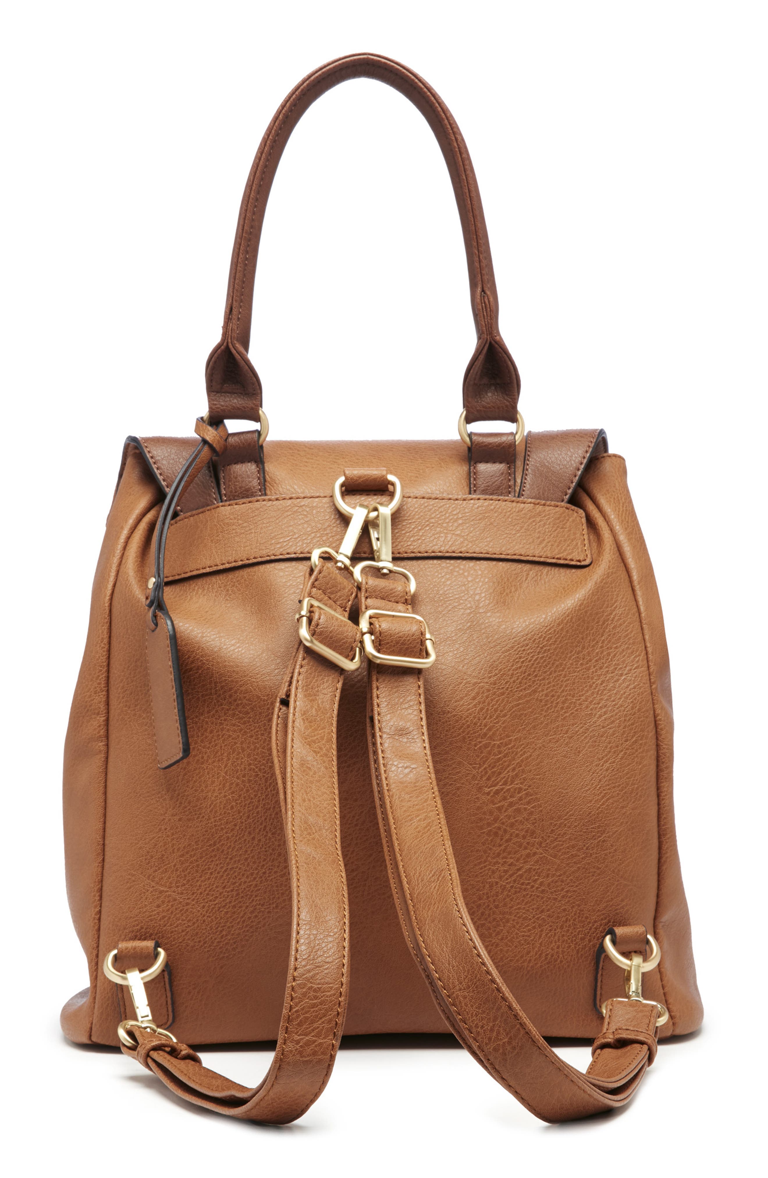 Sole Society Happy Faux Leather Backpack, Alternate, color, 