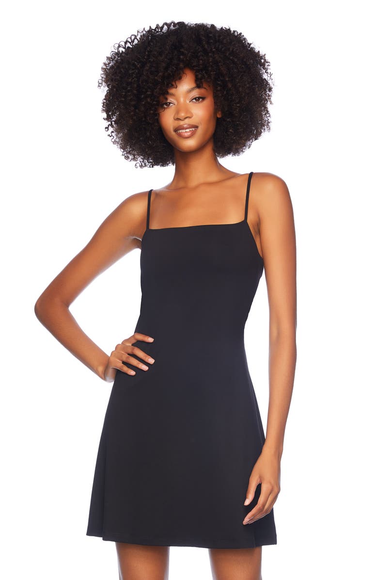 Susana Monaco Square Neck Fit & Flare Minidress, Alternate, color,