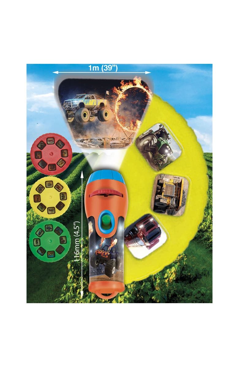 Brainstorm Toys Tractor and Truck Torch and Projector, Alternate, color, Multicolored