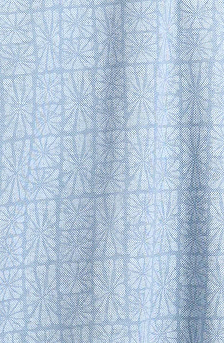 TravisMathew Cabana Print Polo, Alternate, color, Ash Blue