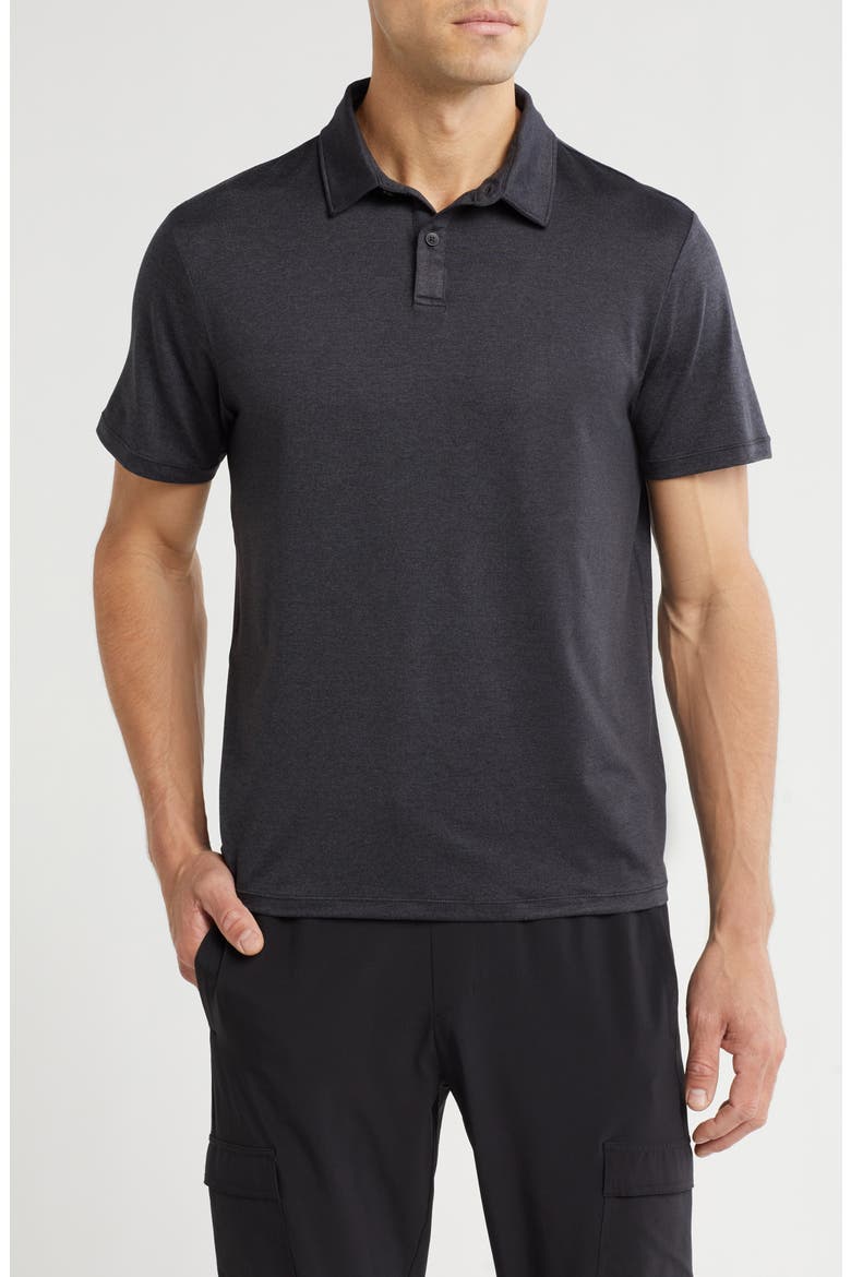 Dynamic Train Polo, Main, color, GREY DARK CHARCOAL HEATHER