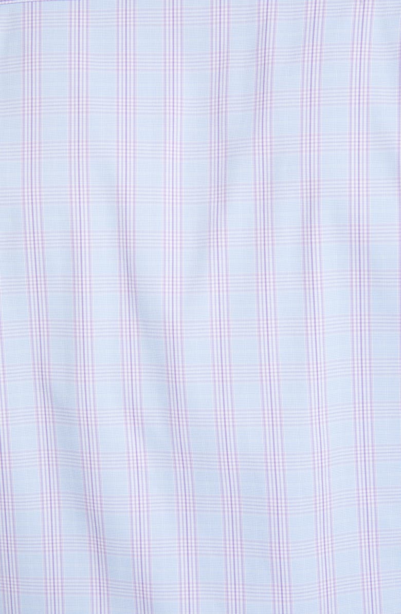 David Donahue Trim Fit Performance Stretch Plaid Dress Shirt, Alternate, color,