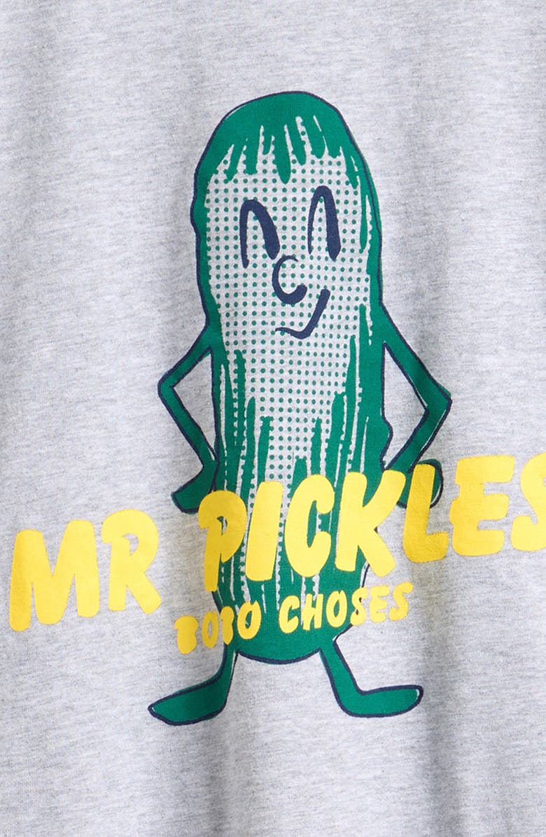 Bobo Choses Kids' Mr. Pickles Organic Cotton Graphic T-Shirt, Alternate, color, Heather Grey