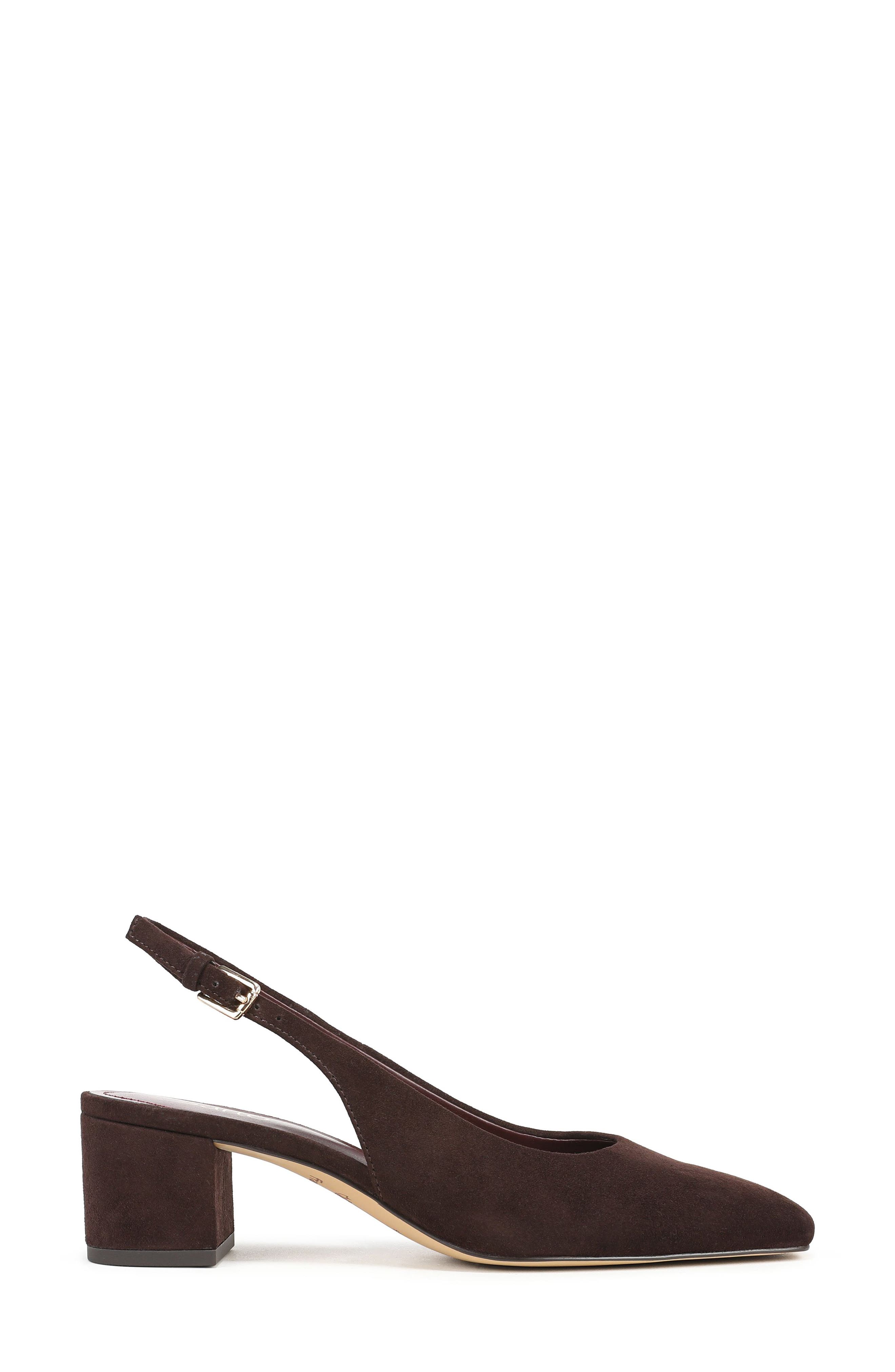 Niomi Leather Slingback Pump, Alternate, color, HICKORY BROWN
