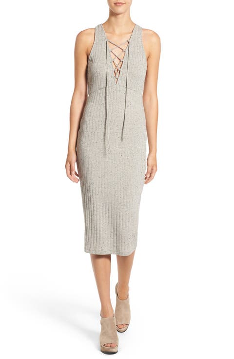 ASTR Rib Knit Body-Con Dress